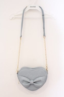 画像2: m petit by misako / ハートポシェット  サックス O-26-03-24-005-0-BG-OW-OS