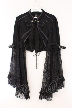 画像1: Ozz oneste / Fairy tale Roseレースボレロ  ブラック O-26-03-24-059-OO-JA-OW-OS
