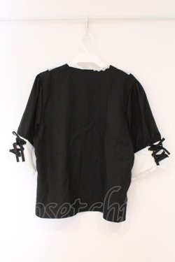 画像3: DearMyLove / ラウンドフリルメイドブラウス 3L クロ×シロ O-26-03-24-062-EL-TO-OW-OS