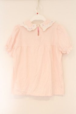 画像3: Nile Perch / ギンガムリボンカットソー  ピンク O-26-03-24-065-LO-TO-OW-OS