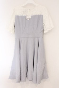 画像3: mille fille closet by LODISPOTTO / レース切替ワンピース M ブルーグレー O-26-03-24-068-LO-OP-OW-OS