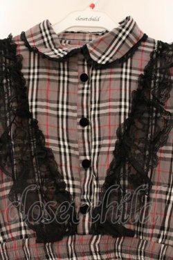 画像2: Swankiss / ラッセルレース配色チェックワンピース F グレー O-26-03-24-069-CA-OP-OW-OS