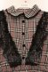 画像2: Swankiss / ラッセルレース配色チェックワンピース F グレー O-26-03-24-069-CA-OP-OW-OS (2)