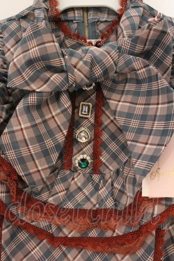 画像2: Swankiss / DC romanchec O/P　ワンピース F ブルーチェック O-26-03-24-074-CA-OP-OW-OS