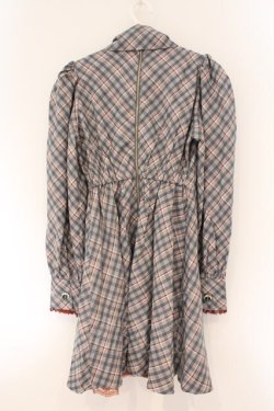 画像4: Swankiss / DC romanchec O/P　ワンピース F ブルーチェック O-26-03-24-074-CA-OP-OW-OS