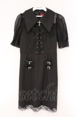 画像1: Jamie エーエヌケー / クロスチャームスピンドルワンピース M クロ O-26-03-24-077-LO-OP-OW-OS