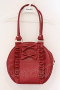axes femme kawaii / ツインリボンラウンドハンドバッグ  アカ O-26-03-24-007-AX-BG-OW-OS