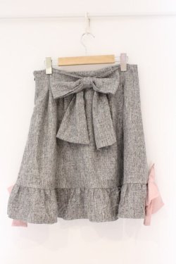 画像3: DearMyLove / ビジューボタンフレアスカート LL グレー O-26-03-24-078-EL-SK-OW-OS