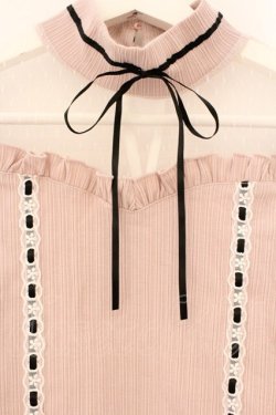 画像2: Ank Rouge / チュール切替テレコカットソー M ピンク O-26-03-24-085-CA-TO-OW-OS