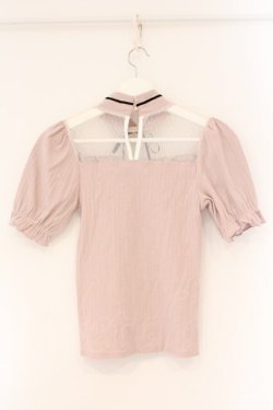 画像3: Ank Rouge / チュール切替テレコカットソー M ピンク O-26-03-24-085-CA-TO-OW-OS