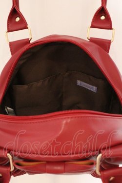 画像4: axes femme kawaii / ツインリボンラウンドハンドバッグ  アカ O-26-03-24-007-AX-BG-OW-OS
