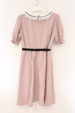 画像3: Ank Rouge / はしごレース丸襟ワンピース M ピンク O-26-03-24-088-CA-OP-OW-OS