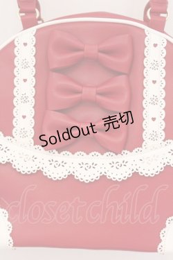 画像2: Chalmiere / ガーリーリボンボストンバッグ  アカ O-26-03-24-008-0-BG-OW-OS