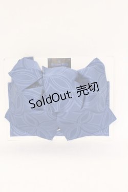 画像4: Moi-meme-Moitie / 浴衣（青薔薇柄）+帯（青）セット  グレー×ブルー×ホワイト O-26-03-24-010-MO-OP-IG-OS