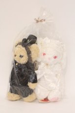 画像1: BABY,THE STARS SHINE BRIGHT / BABY 30th Anniversaryウェディングくみゃちゃんポシェットセット  シロ ミルクティ O-26-03-24-012-BA-BG-IG-OS (1)