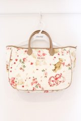 PINK HOUSE / テディローズプリントキルティングバッグ  バニラ O-26-03-24-002-LO-BG-IG-OS