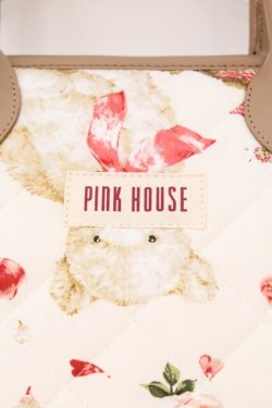 画像2: PINK HOUSE / テディローズプリントキルティングバッグ  バニラ O-26-03-24-002-LO-BG-IG-OS