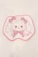 画像1: BABY,THE STARS SHINE BRIGHT / うさくみゃちゃんのおかおタオルハンカチ  ホワイト×シロ O-26-03-24-015-BA-ZA-IG-OS (1)