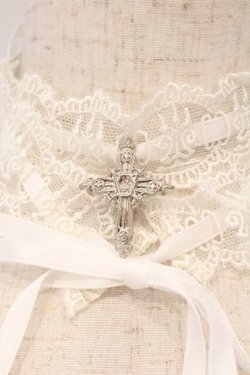 画像2: Moi-meme-Moitie / 燭台レース飾り  ホワイト O-26-03-24-016-MO-ZA-IG-OS