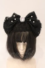 画像1: Angelic Pretty / Sweet Actressカチューシャ  クロ O-26-03-24-018-AP-AC-IG-OS (1)