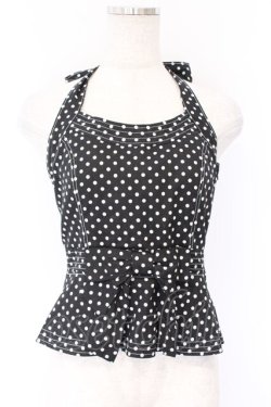 画像1: MILK / ホルターネックトップス  クロドット O-26-03-25-001-ML-TO-IG-OS