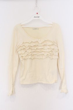 画像1: MILK / フリルトップス  オフシロ O-26-03-25-036-ML-TO-IG-OS