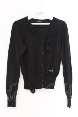 画像1: MILK / プリーツリボンカーデ  クロ O-26-03-25-037-ML-TO-IG-OS