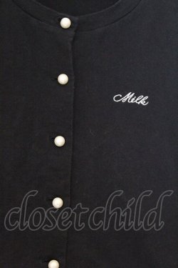 画像2: MILK / 刺繍入りカットカーディガン  クロ O-26-03-25-041-ML-TO-IG-OS