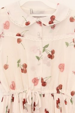 画像2: Ank Rouge / さくらんぼワンピース M シロ O-26-03-25-047-CA-OP-OW-OS