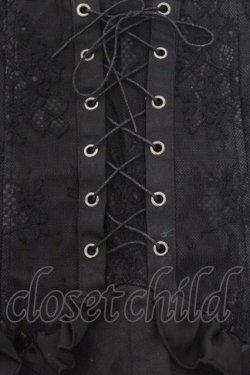 画像2: mon lily / レースアップフリルショートパンツ L クロ O-26-03-25-049-LO-PA-OW-OS