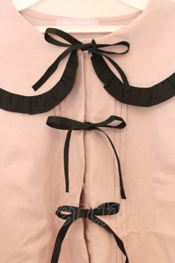 画像2: Honey Cinnamon / バイカラーフリルブラウス F ピンク×クロ O-26-03-25-050-LO-BL-OW-OS