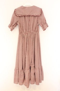画像3: m petit by misako / AM*ギンガムCHKワンピース S アカ O-26-03-25-052-LO-OP-OW-OS