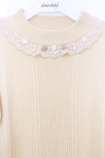 画像2: axes femme / バラボトルネックリブプルオーバー F イエロー O-26-03-25-055-AX-TO-OW-ZT122 (2)