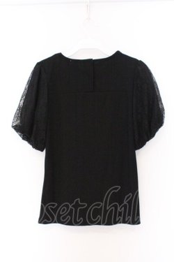 画像3: axes femme / レース袖プルオーバー M クロ O-26-03-25-057-AX-TO-OW-OS