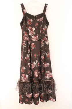 画像1: axes femme / ローズ・オン・フルールジャンスカ F ブラウン O-26-03-25-058-AX-OP-OW-OS