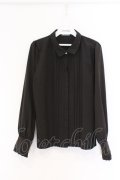 axes femme / ヒヨクタックブラウス M クロ O-26-03-25-013-AX-BL-YM-OS