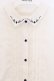画像2: axes femme POETIQUE / 刺繍襟タックブラウス M アイボリー O-26-03-25-016-AX-BL-YM-OS (2)