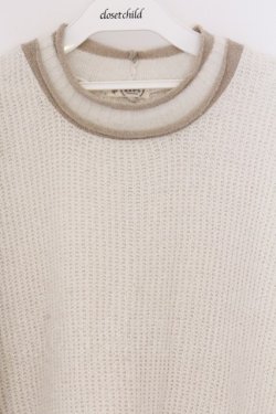 画像2: axes femme / バイカラーボトルネックニット F オフシロ O-26-03-25-018-AX-TO-IG-OS