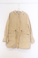 画像1: axes femme / フード付ミドル丈モッズコート L ベージュ O-26-03-25-022-AX-CO-IG-ZTC022 (1)