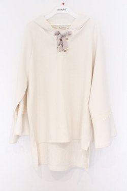 画像1: axes femme / ダンボールニットポンチョ F オフシロ O-26-03-25-023-AX-TO-IG-OS