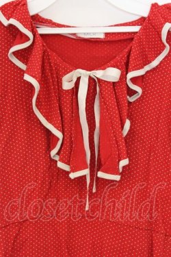 画像2: MILK / ラッフルフリルトップス  アカドット O-26-03-25-028-ML-TS-IG-OS