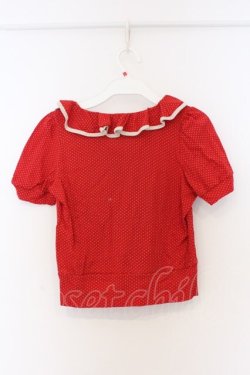 画像3: MILK / ラッフルフリルトップス  アカドット O-26-03-25-028-ML-TS-IG-OS