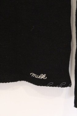 画像2: MILK / ボトルネックニットトップス  クロ O-26-03-25-033-ML-TO-IG-OS