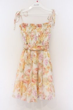 画像1: LIZ LISA / フルーツチェックシャーリングワンピース 0 マルチ O-26-03-27-041-LO-OP-YM-OS