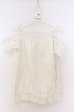 画像1: LIZ LISA / バックスリット総レースオフショルトップス M シロ O-26-03-27-043-LO-TO-YM-OS (1)