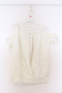 画像3: LIZ LISA / バックスリット総レースオフショルトップス M シロ O-26-03-27-043-LO-TO-YM-OS