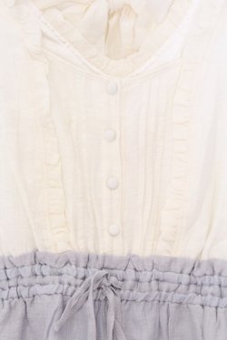 画像2: LIZ LISA / ドッキングロンパース 0 シロｘブルー O-26-03-27-045-LO-OP-YM-OS