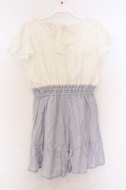 画像3: LIZ LISA / ドッキングロンパース 0 シロｘブルー O-26-03-27-045-LO-OP-YM-OS