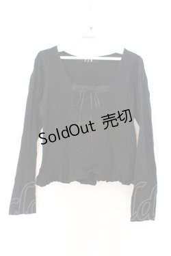 画像1: BPN / シャーリング切り替えカットソー M ブラック O-26-03-27-047-GO-TO-OW-OS