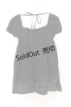 画像3: BPN / はしごレース配色チュニック M ブラック O-26-03-27-049-GO-OP-OW-OS